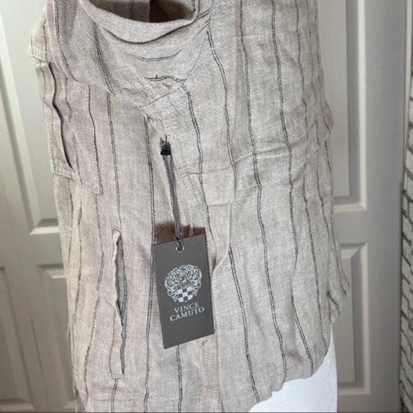 VINCE CAMUTO Light Stone Stripe Blazer Small - Picture 8 of 12